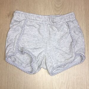 Jumping Beans Light Gray Pom-Pom Trim Little Girl’s 5 Shorts